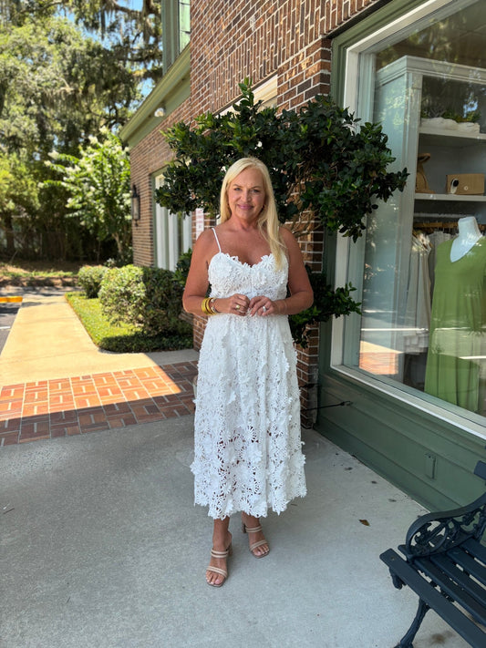 Marry Me Midi Dress - White - KJ Clothier