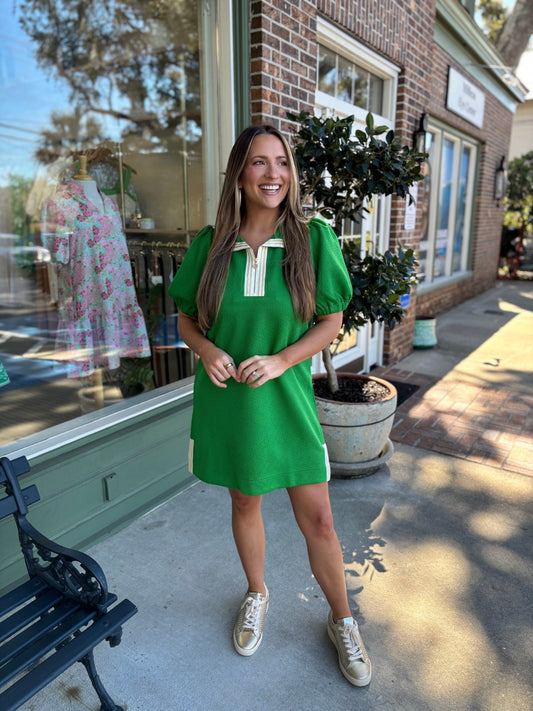 Mary Square - Andie Dress - Green - KJ Clothier