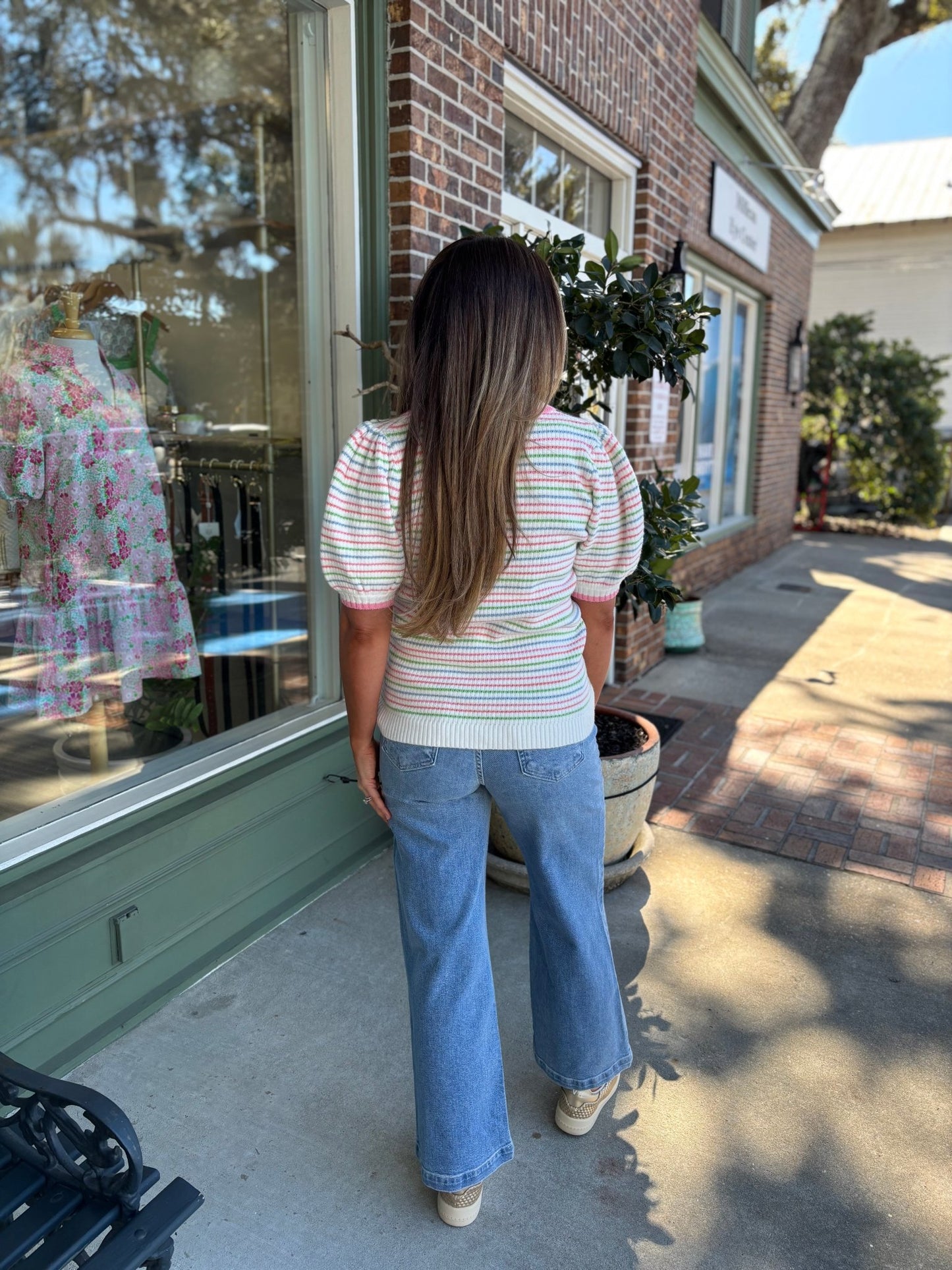 Mary Square - Emma Sweater - Ivory Multi - KJ Clothier