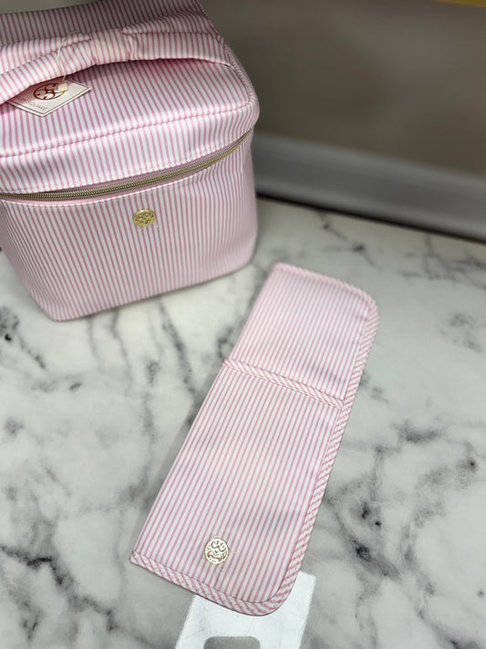 Mary Square - Hot Tools Case - Pink Stripe - KJ Clothier