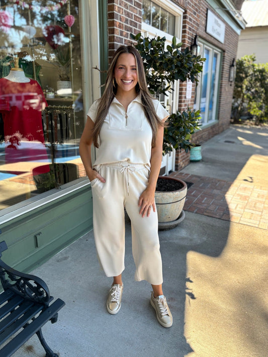 Mary Square - Stephie Top - Sand - KJ Clothier