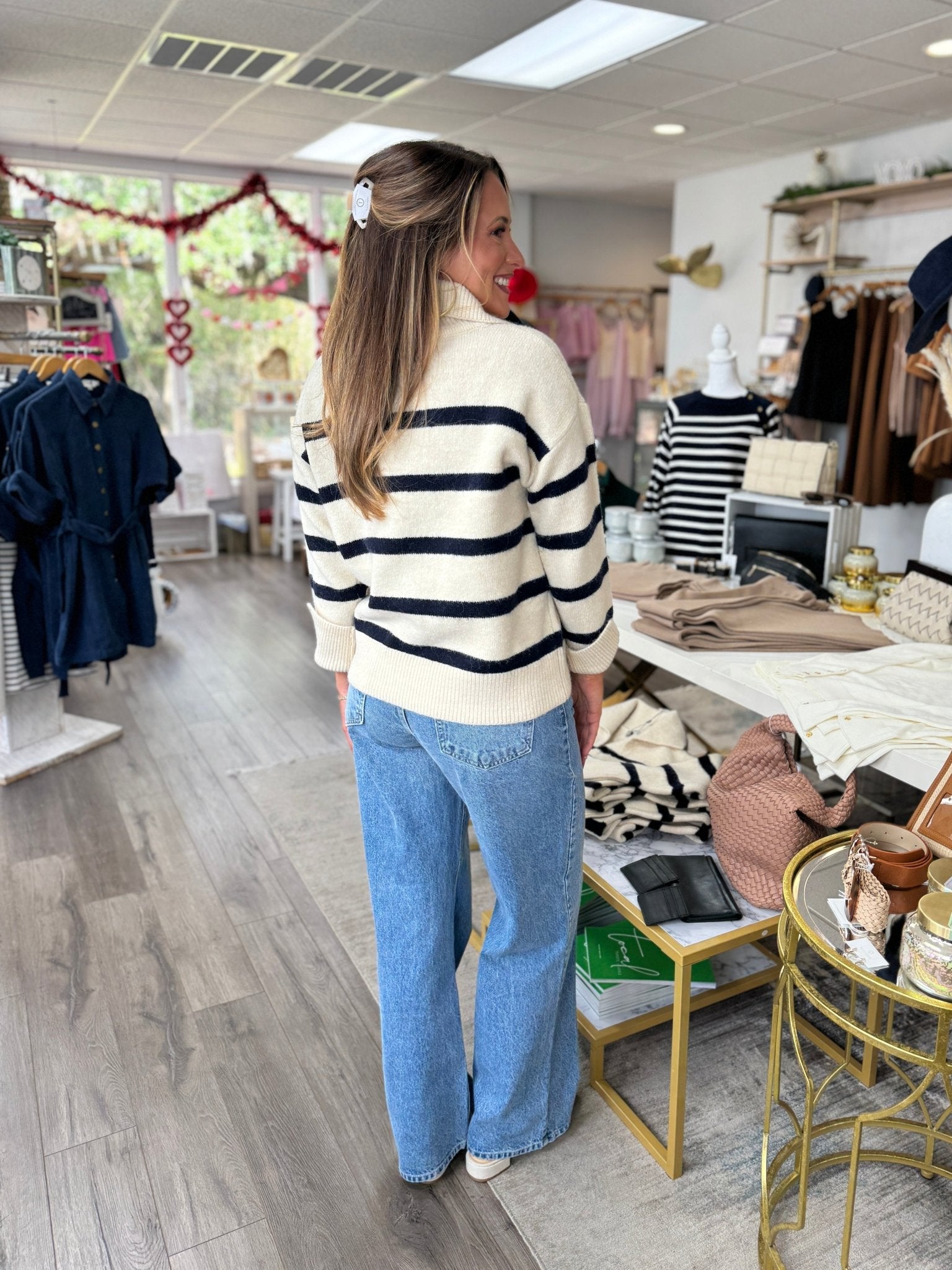 Molly Bracken - Striped Polo - Style Sweater - KJ Clothier