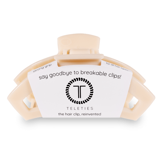 Open Hair Clip | Large | Almond Beige - KJ Clothier