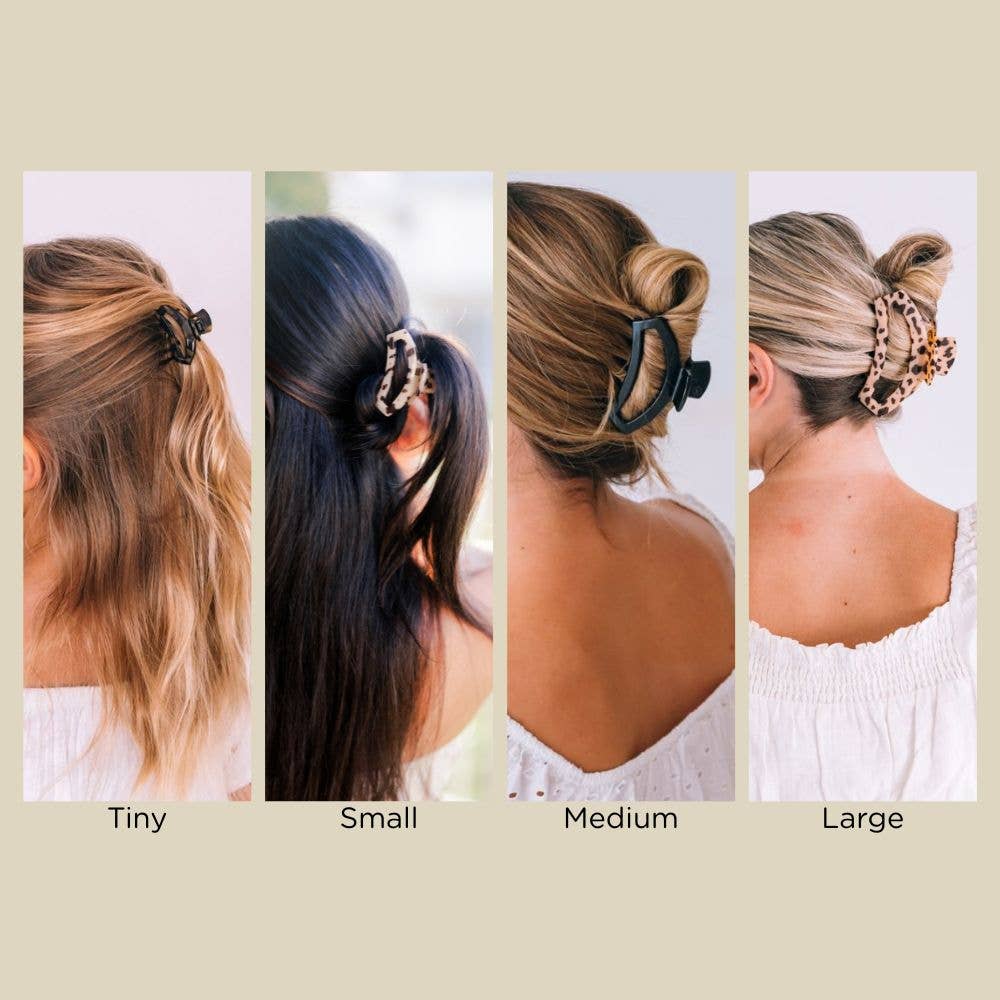 Open Hair Clip | Large | Blonde Tortoise - KJ Clothier