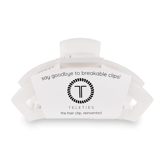 Open Hair Clip | Large | Coconut White - KJ Clothier