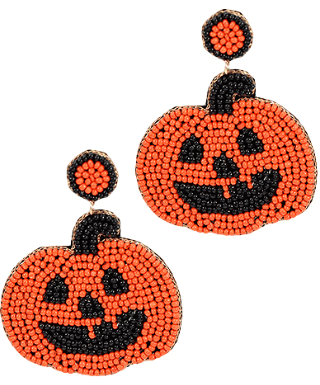 Pumpkin Bead Earrings - KJ Clothier