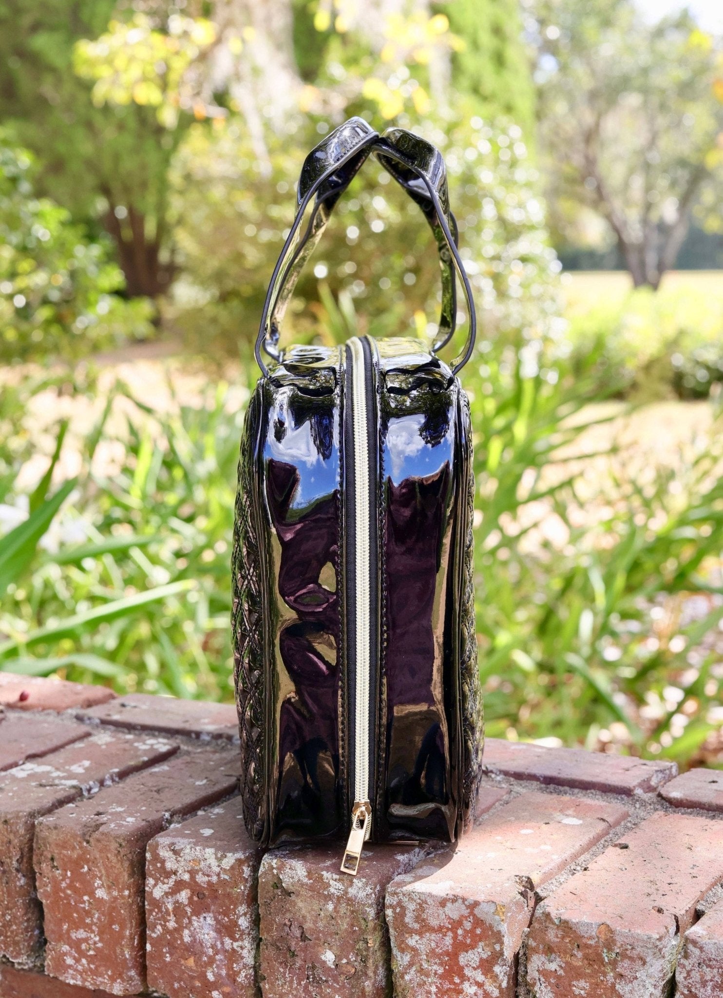 Punta Cana Large Case Black Patent - KJ Clothier