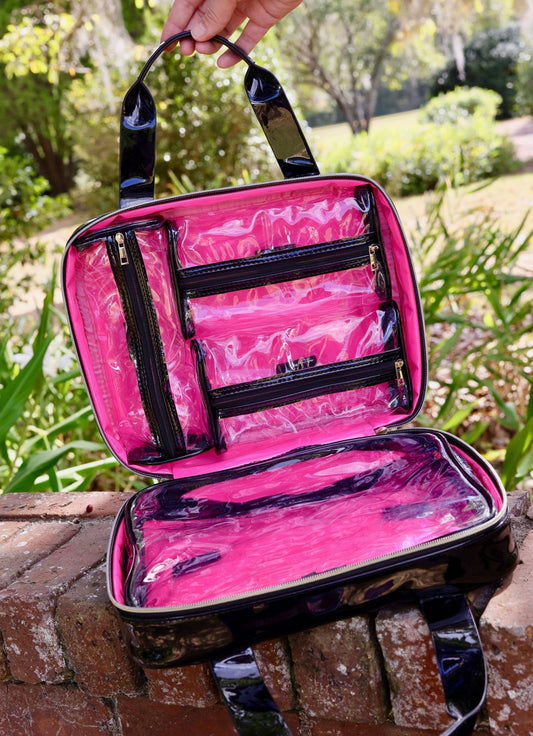 Punta Cana Large Case Black Patent - KJ Clothier