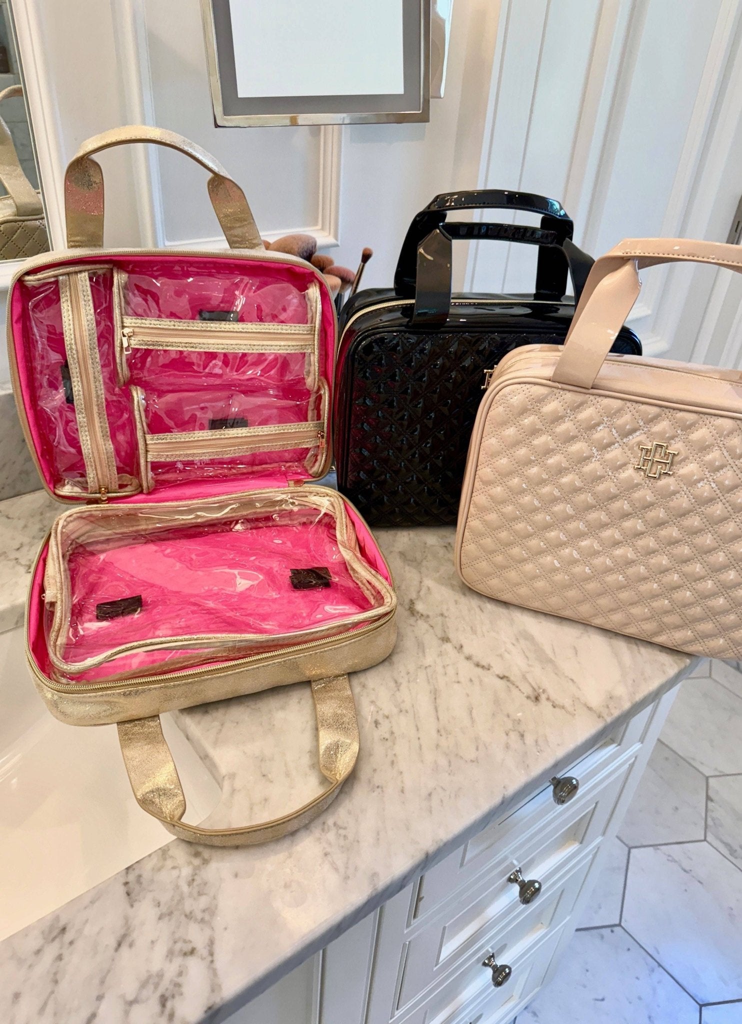 Punta Cana Large Case Nude Patent - KJ Clothier