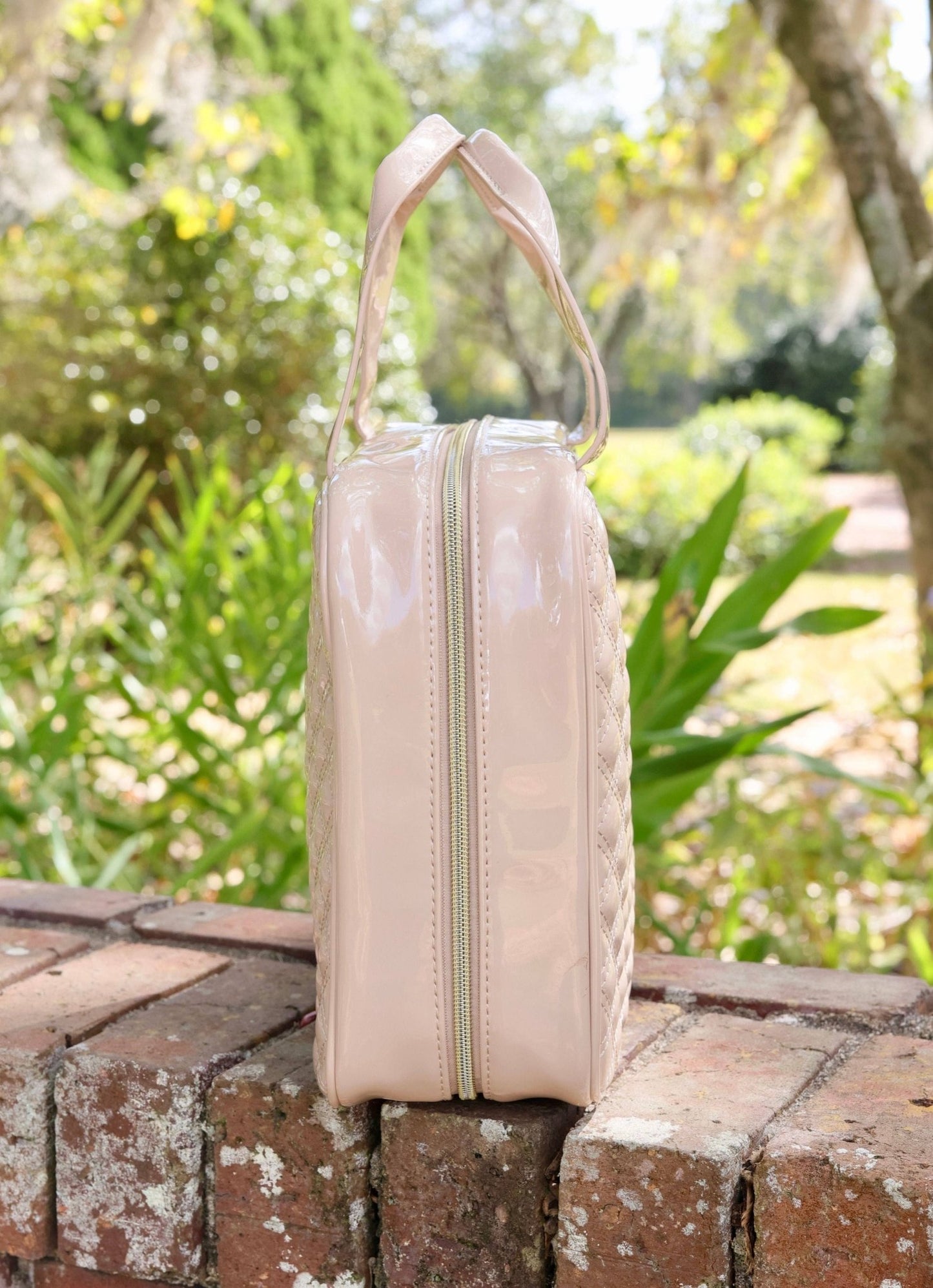 Punta Cana Large Case Nude Patent - KJ Clothier