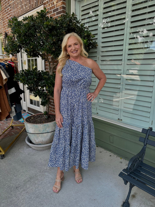 Sasha One Shoulder Maxi Dress - KJ Clothier
