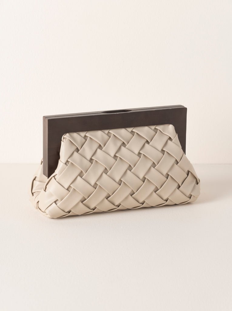 Shira Leah - Charlotte Frame Clutch - Ivory - KJ Clothier