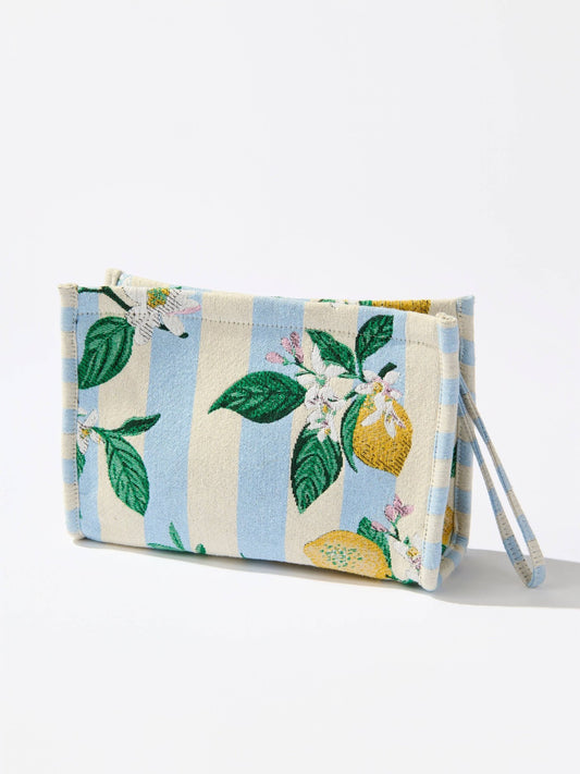 Shiraleah - Lemon Stripe Jacquard Wristlet - KJ Clothier