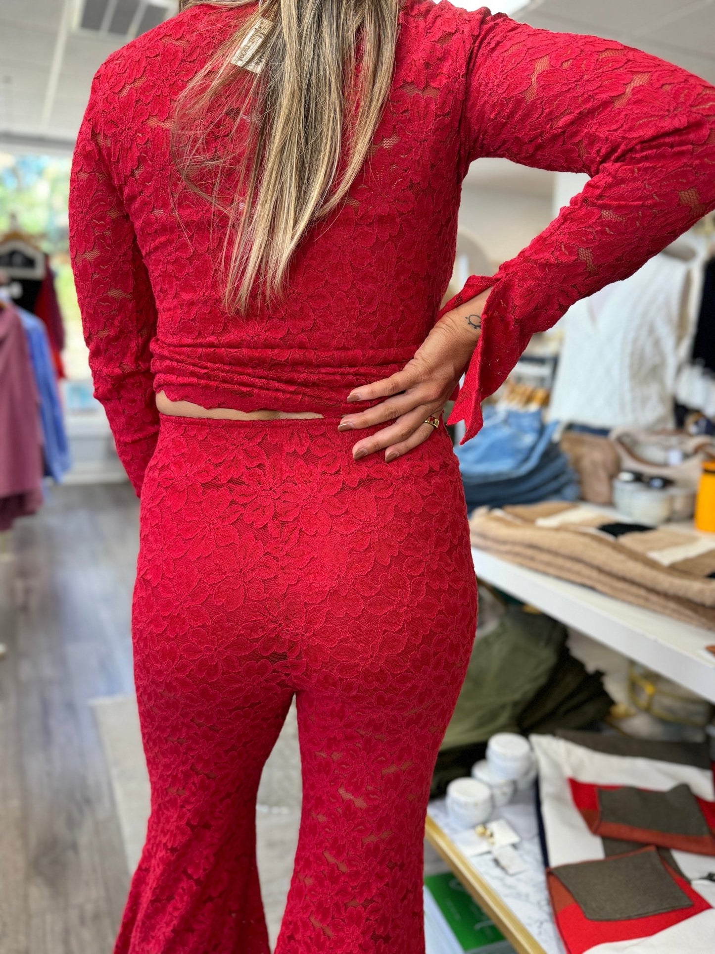 Show Me Your MuMu - Bowie Bells - Radiant Red Lace - KJ Clothier