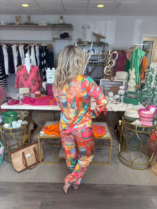 Show Me Your MuMu - Early Night PJ Set - Postcards from Italia - KJ Clothier