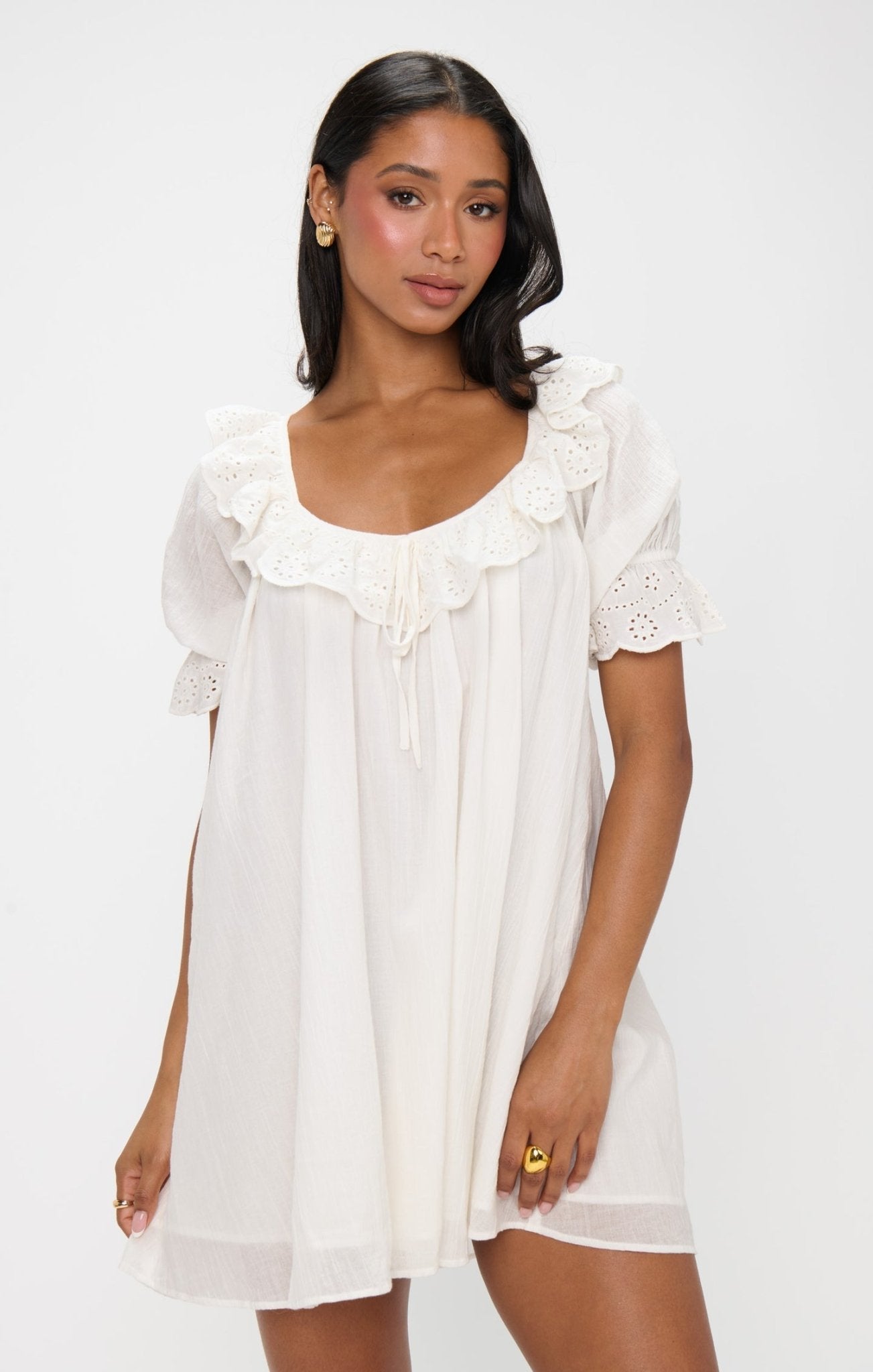 Show Me Your MuMu - Toulouse Dress - White Eyelet - KJ Clothier