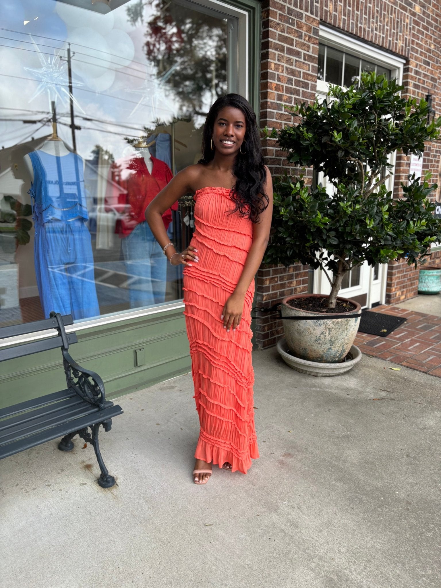Taste of Summer Textured Strapless Dress Taste of Summer Textured Strapless Dress