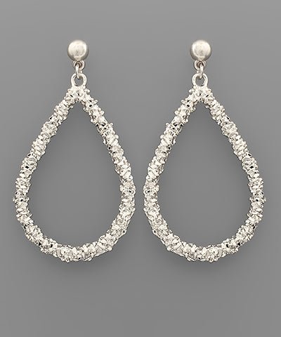 Textured Teardrop Earrings - KJ Clothier