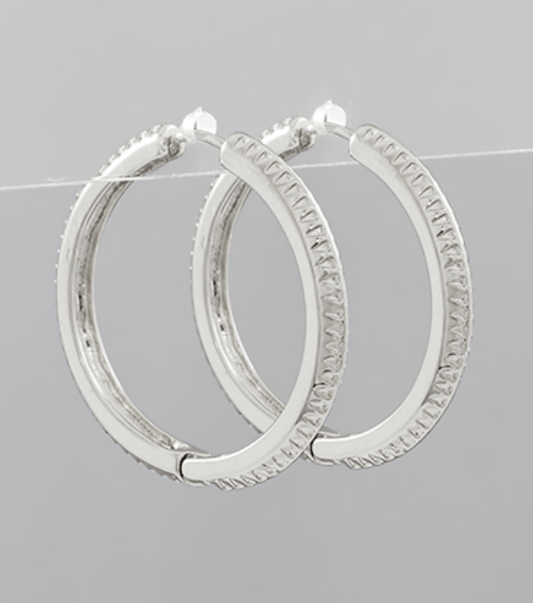 Textured Tilly Hoop Earrings - KJ Clothier