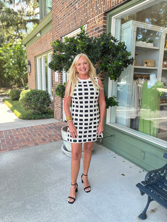 Vacay To The Cape Dress - Black & Natural - KJ Clothier