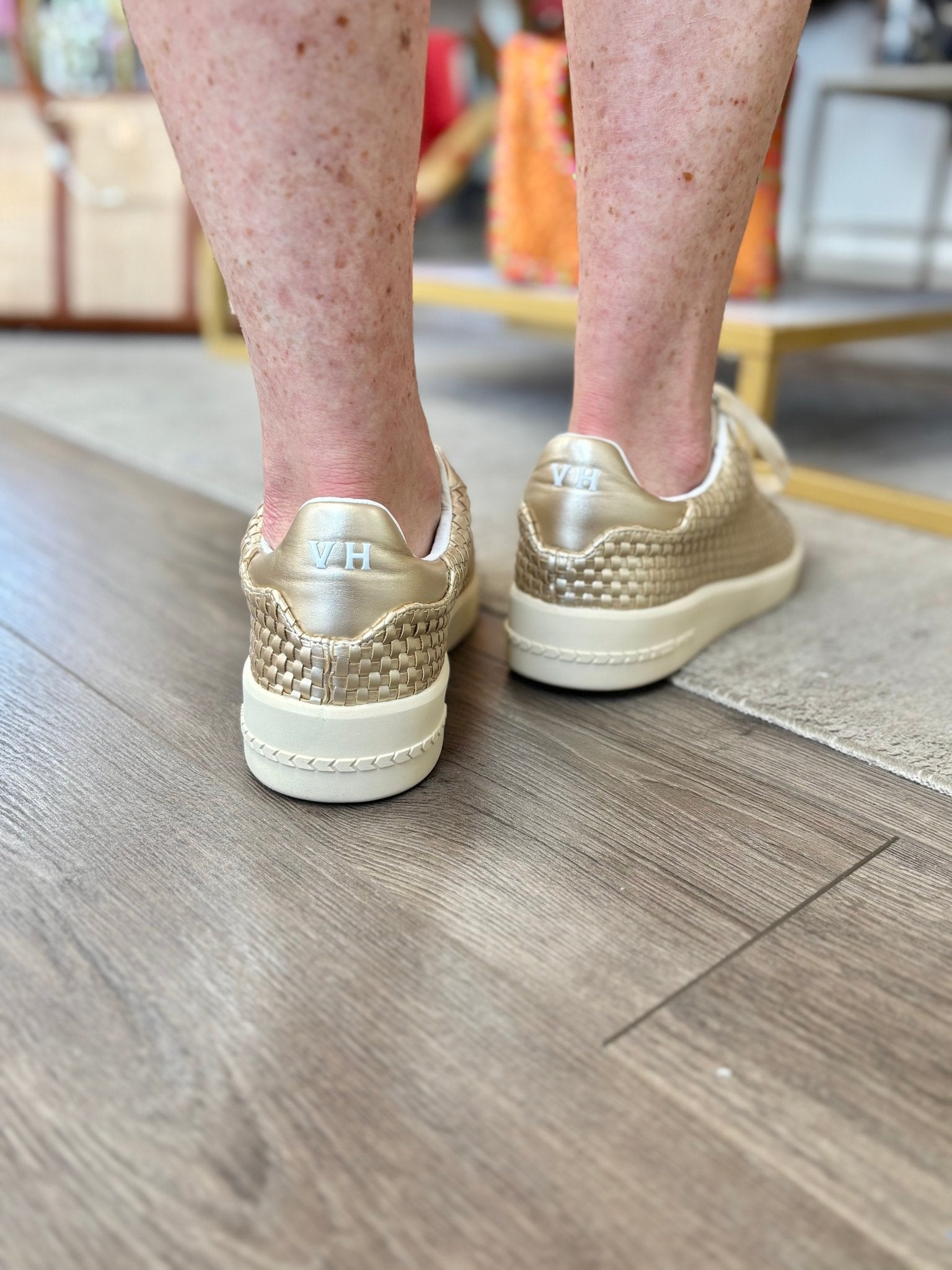 Vintage Havana - Luna 2 - Gold Woven Sneaker - KJ Clothier