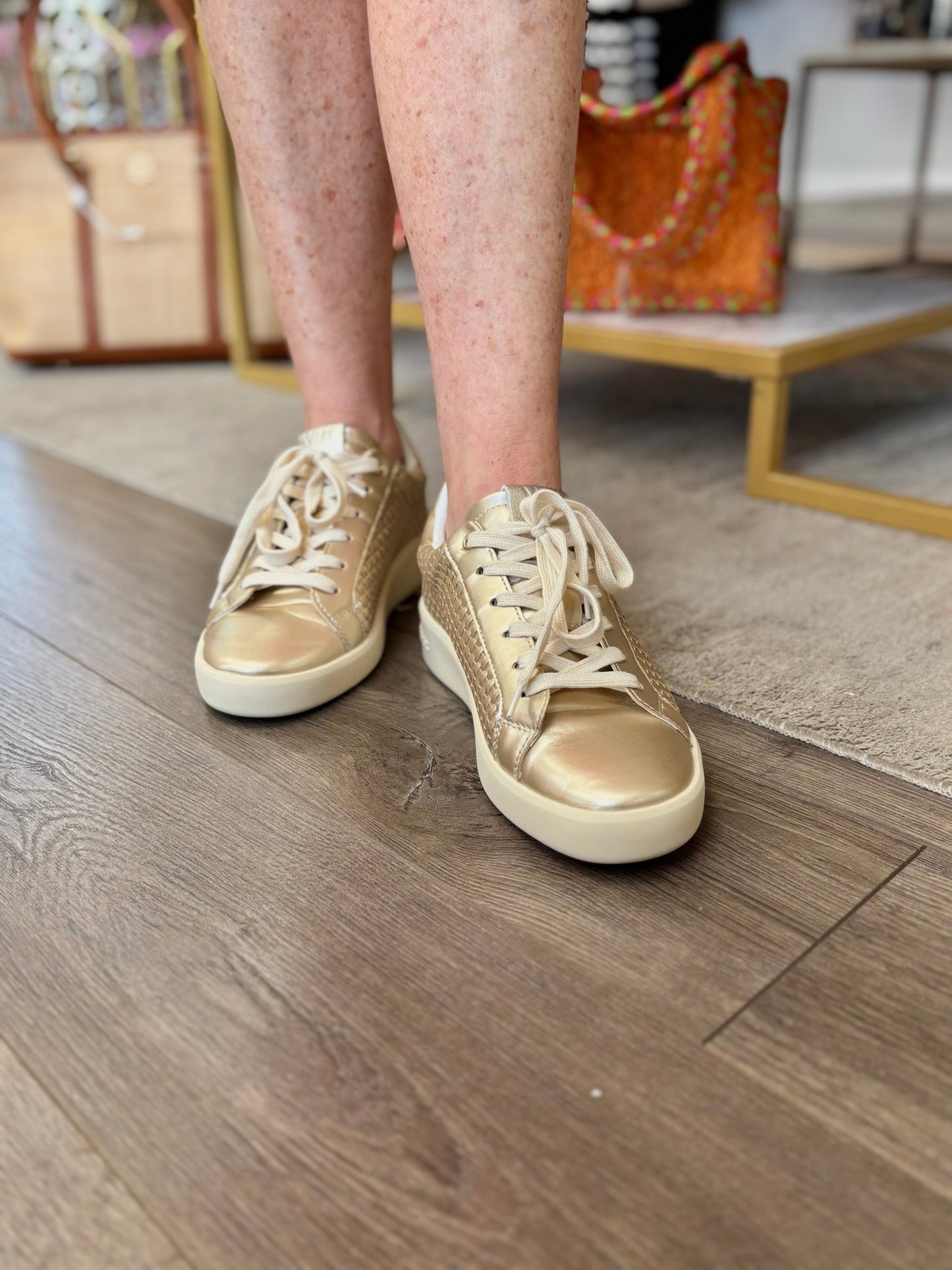 Vintage Havana - Luna 2 - Gold Woven Sneaker - KJ Clothier