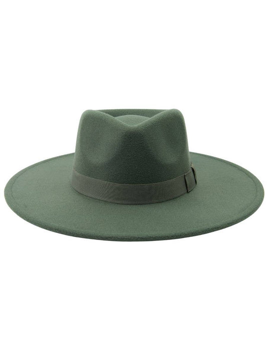 Western vegan felt rancher fedora hat in PINE - KJ Clothier