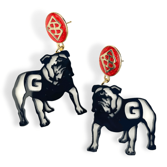 Brianna Cannon - Standing Bulldog Earrings - KJ Clothier