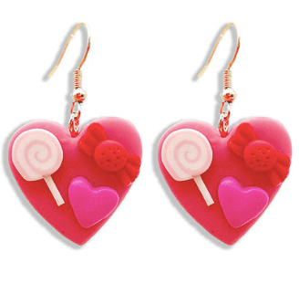Clay Heart Earrings - KJ Clothier