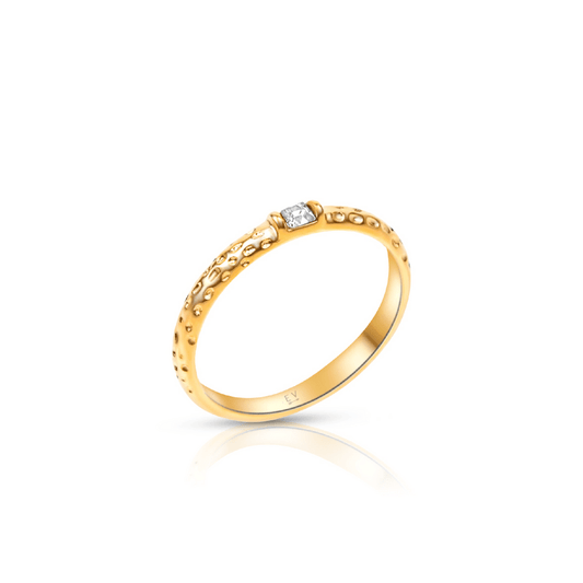 Ellie Vail Jewelry - Paige Dainty Textured Ring - KJ Clothier