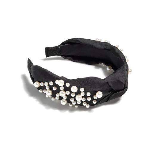 Shira Leah - Knotted Pearl Embellished Headband