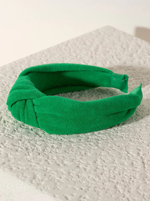 Shira Leah - Knotted Terry Headband - Green