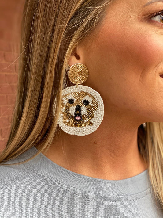 Kirby Earring - Doodle Design - KJ Clothier