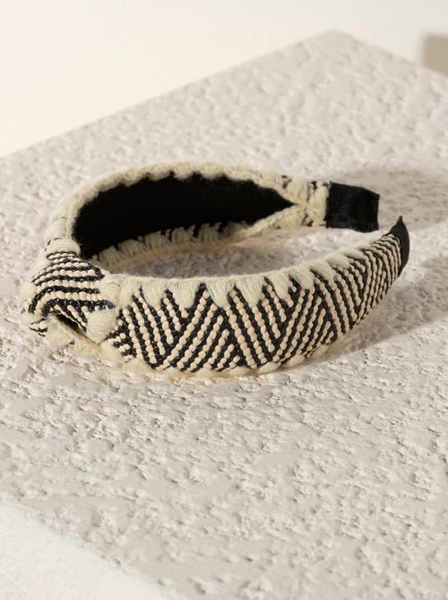 Shira Leah - Knotted Headband - Black - KJ Clothier