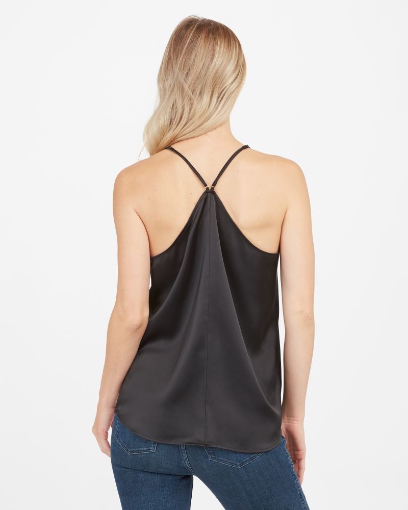 SPANX - V - Neck Racer Back Tank - Black - KJ Clothier
