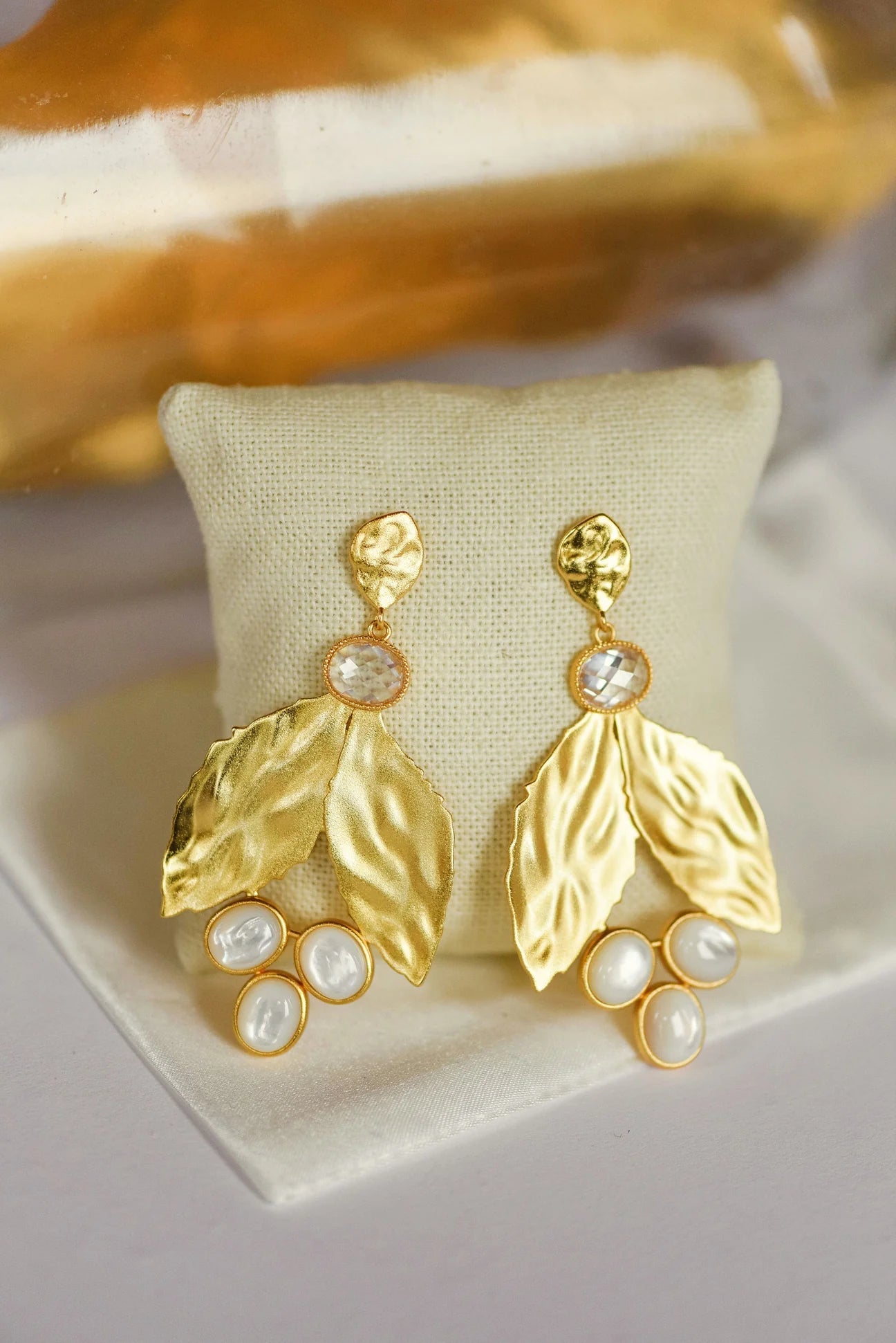 Tatum James Designs - Laura Leaf Earrings - KJ Clothier