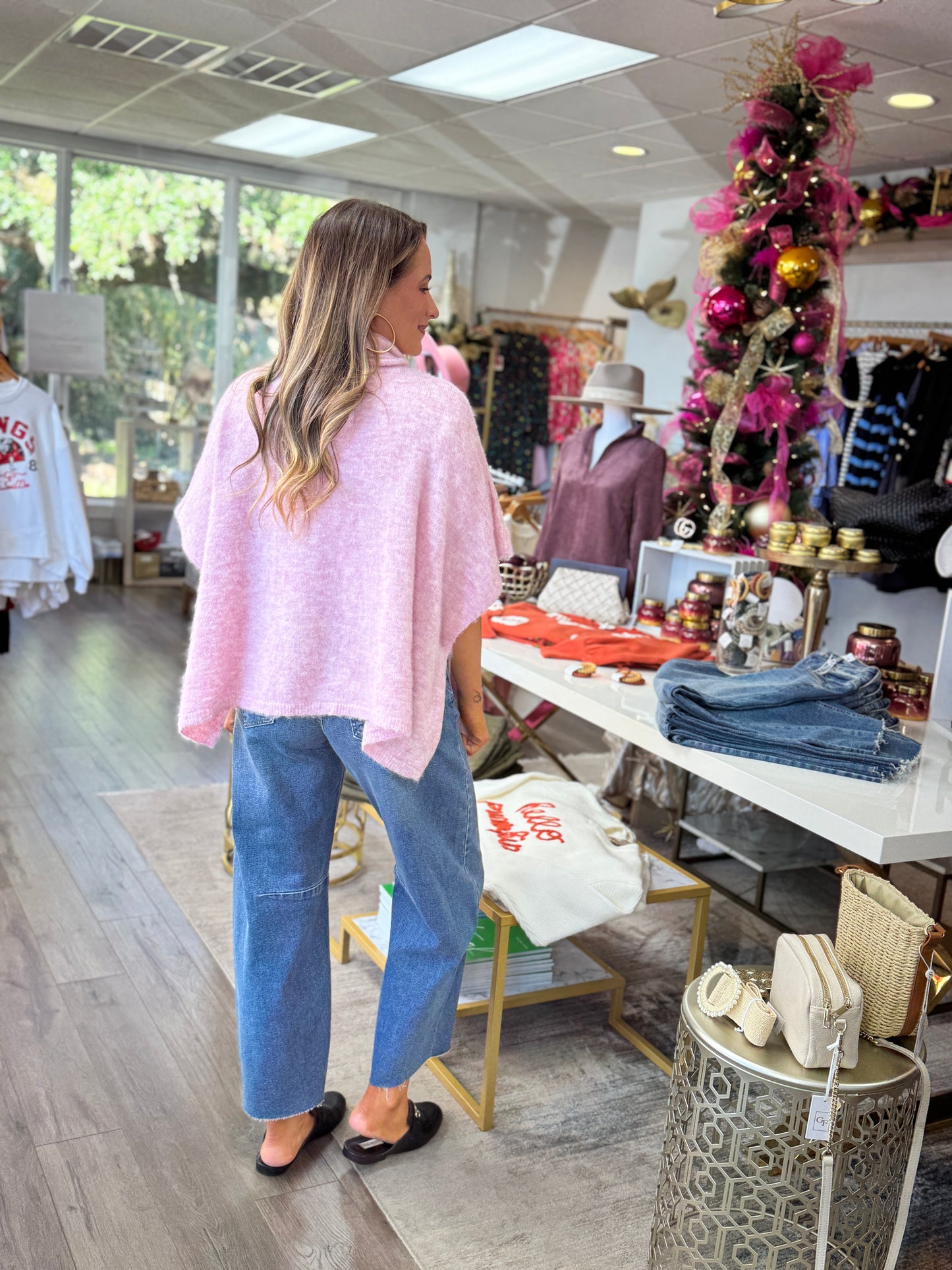 Baby Pink Poncho