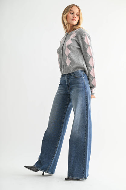 Ultra Wide Leg Denim Jeans