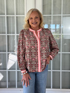 Mary Square - Naomi Blouse - Ashdown Abbey Cocoa