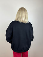GEORGIA Reversible Mock Neck Sweatshirt - Black
