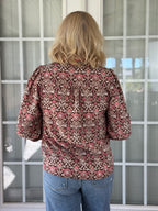 Mary Square - Naomi Blouse - Ashdown Abbey Cocoa