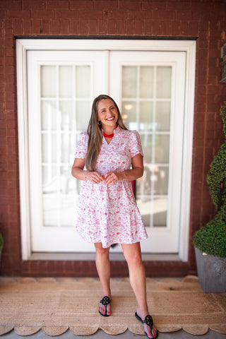 Mary Square - Team Toile Dress - Red