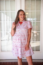 Mary Square - Team Toile Dress - Red