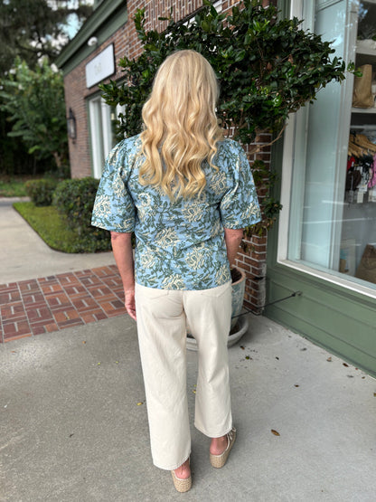 Whimsical Floral Top