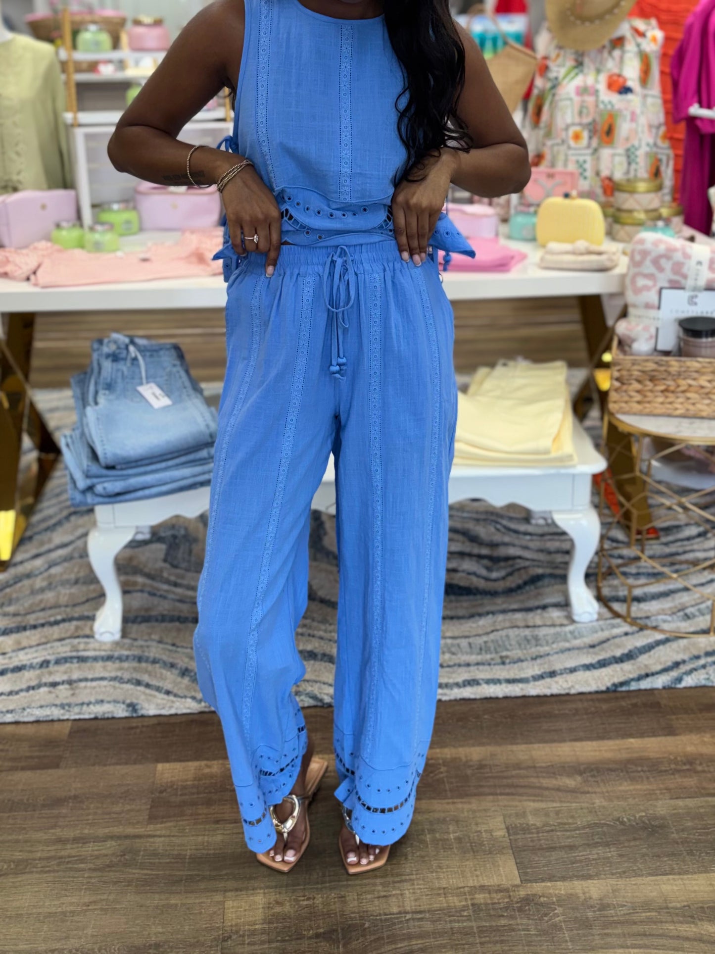 Eyelet Ease Set - Ocean Blue
