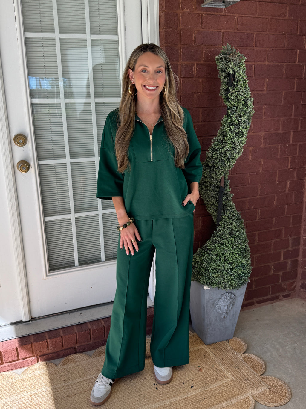 Day To Night Pants Set - Green