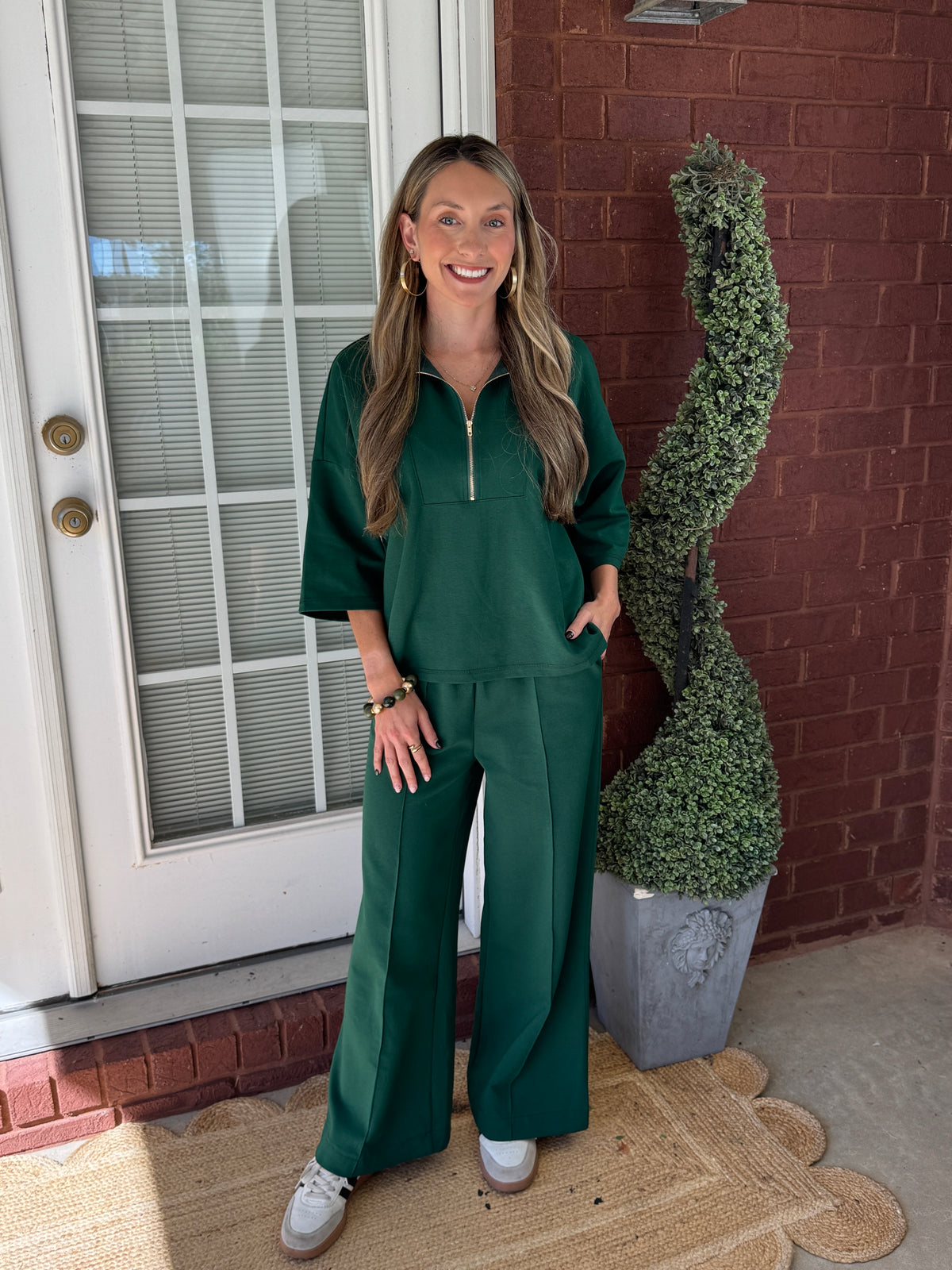 Day To Night Pants Set - Green