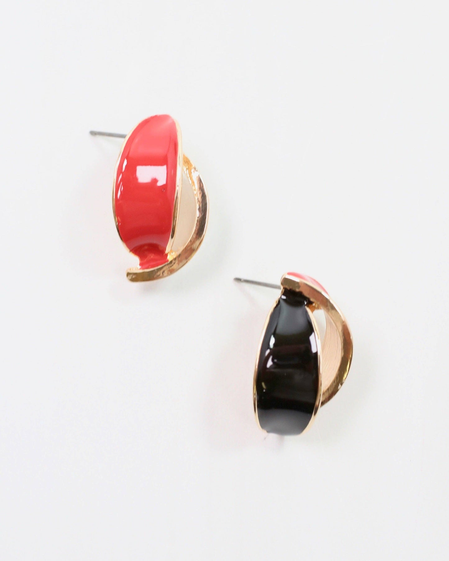 Cora Game Day Earring Red Black: Default