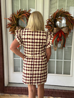 Geometric Pattern Mini Dress
