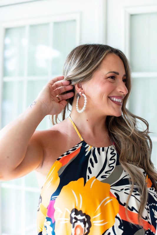 Gradual Pearl Hoops